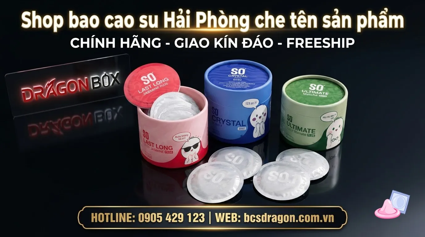 Shop bao cao su Hải Phòng che tên sản phẩm